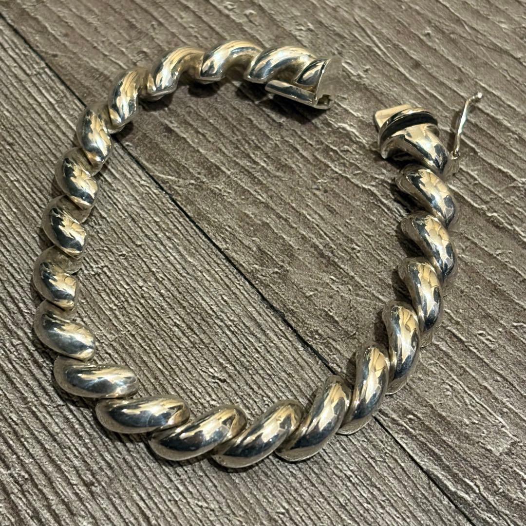Italy サンマルコチェーン Silver ブレスレット