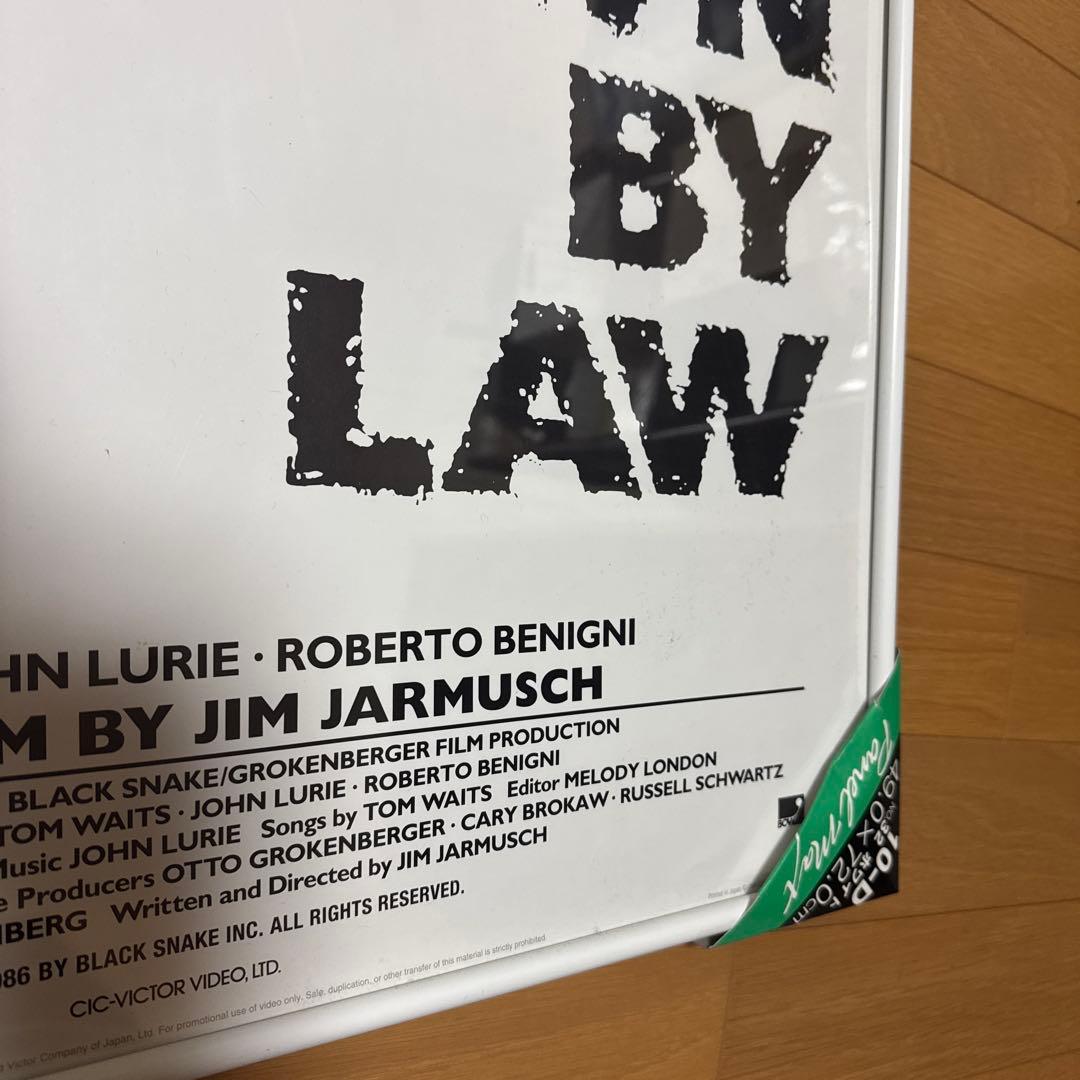 売約済 DOWN BY LAW　　額装 ポスター 73.5×52.4