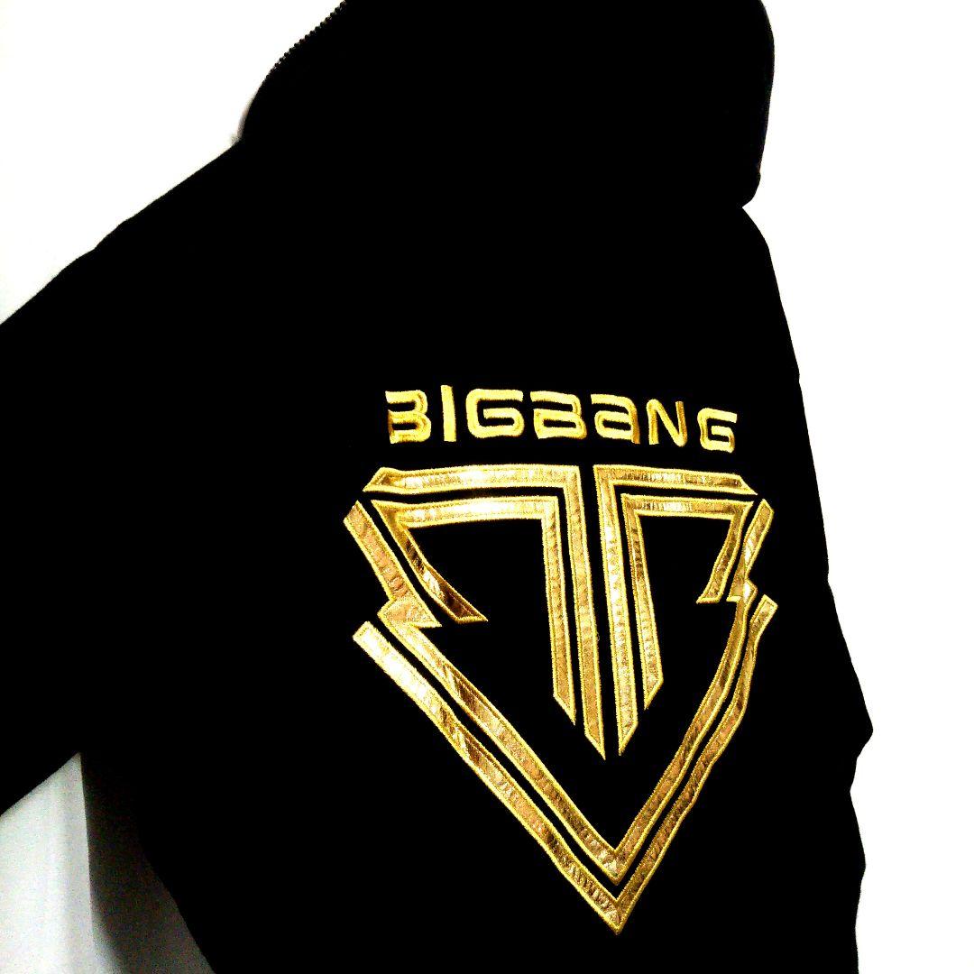 レア BIGBANG ジップアップパーカー ゴールド刺繍 Mサイズ