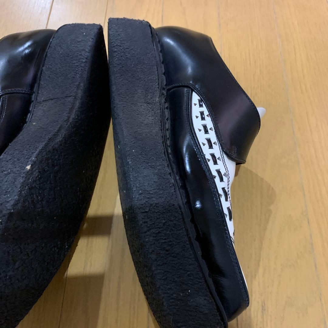 希少e coxラバーソール(UK7.5)ブラック/ホワイト(外観美品)