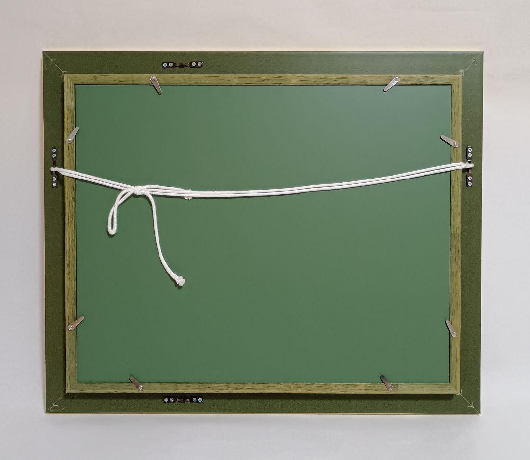 松浦敬文 「水辺の城」 美品 油彩画 F6号 馬 干支 午 縁起