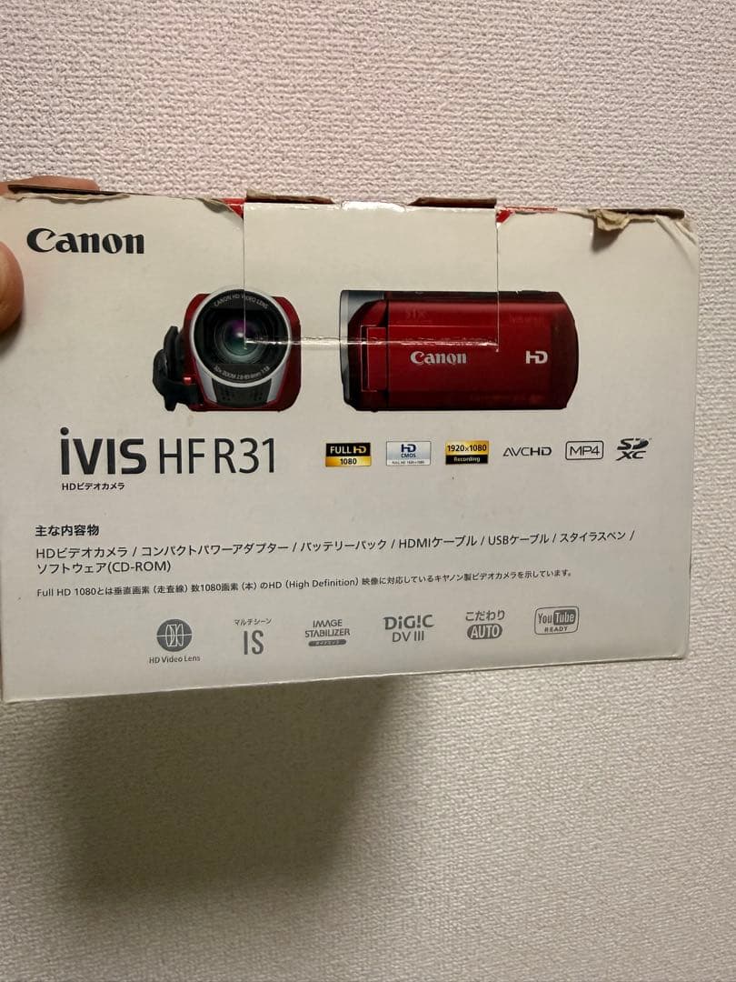 動作確認済み　Canon iVIS HF R31 レッド