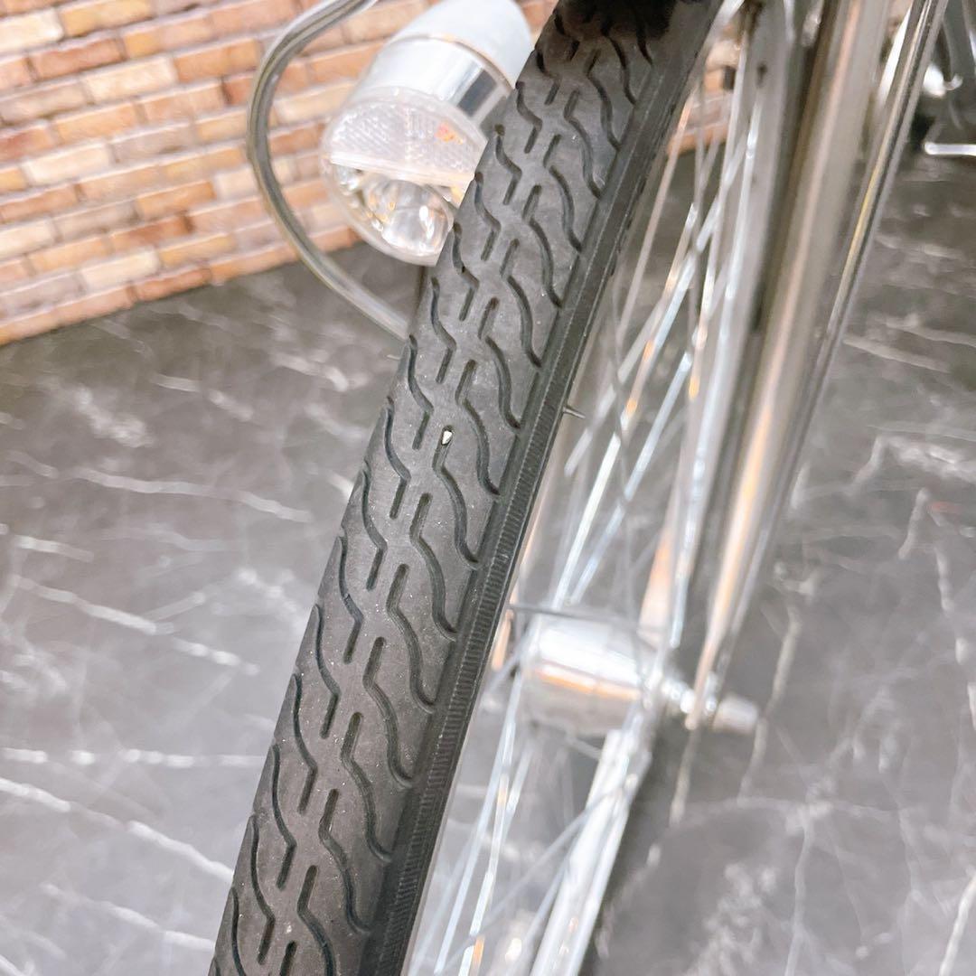 【87】一般車 シティー車 LUNERS シルバー 27インチ 内装変速付き