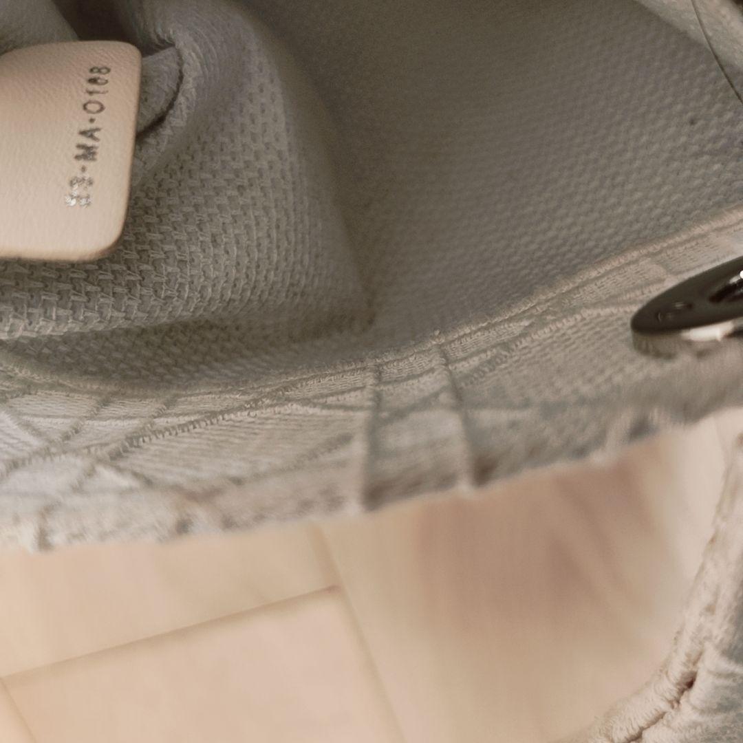 Dior レディディオールディーライトLADYD-LITE バッグ ホワイト