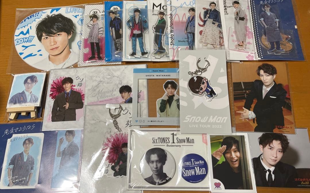  Man 渡辺翔太 グッズセット アクリルスタンド ミニうちわ 渡辺翔太 アクリルスタンド うちわ まとめ売り