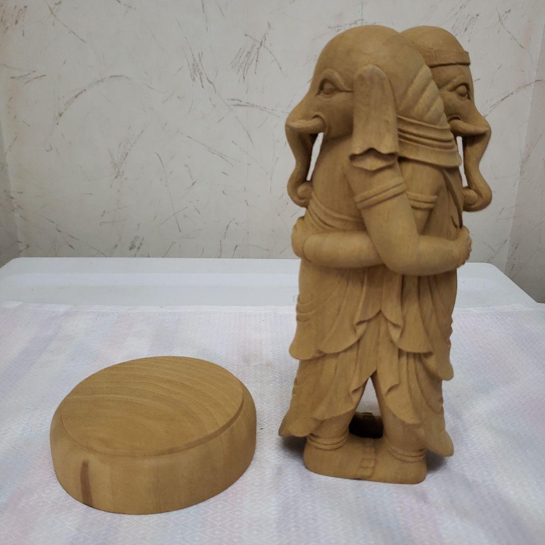 Bフライデー蔵出し特価希少愛の仏像香木 歓喜天6寸立大聖歓喜