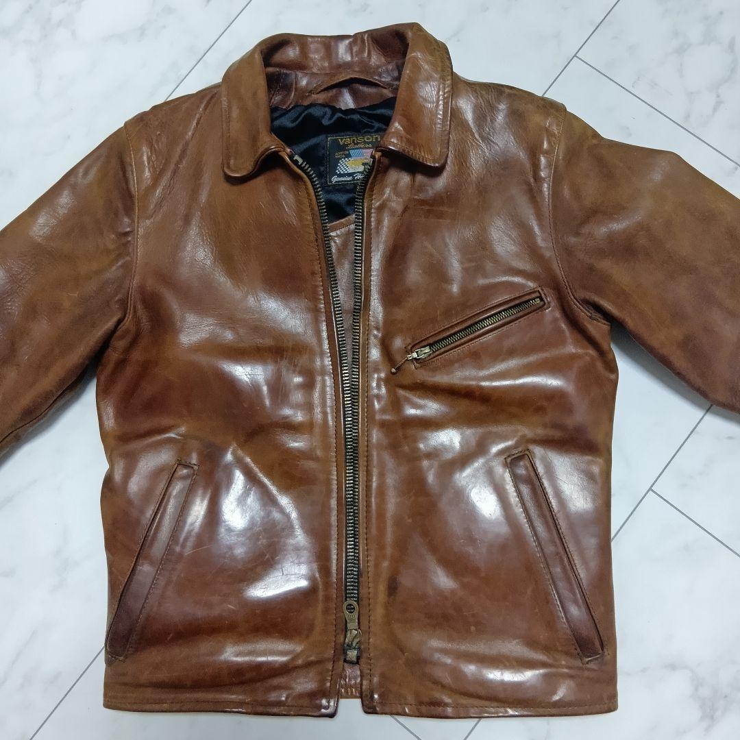 OLD VANSON ENFシングルライダース 馬革 ホースハイド34 - メルカリ