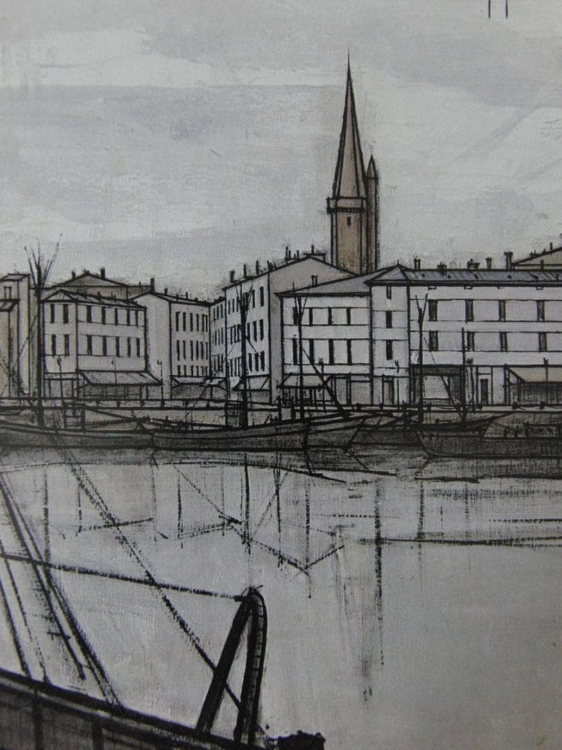 ベルナール・ビュッフェ、「Le port de La Rochelle」