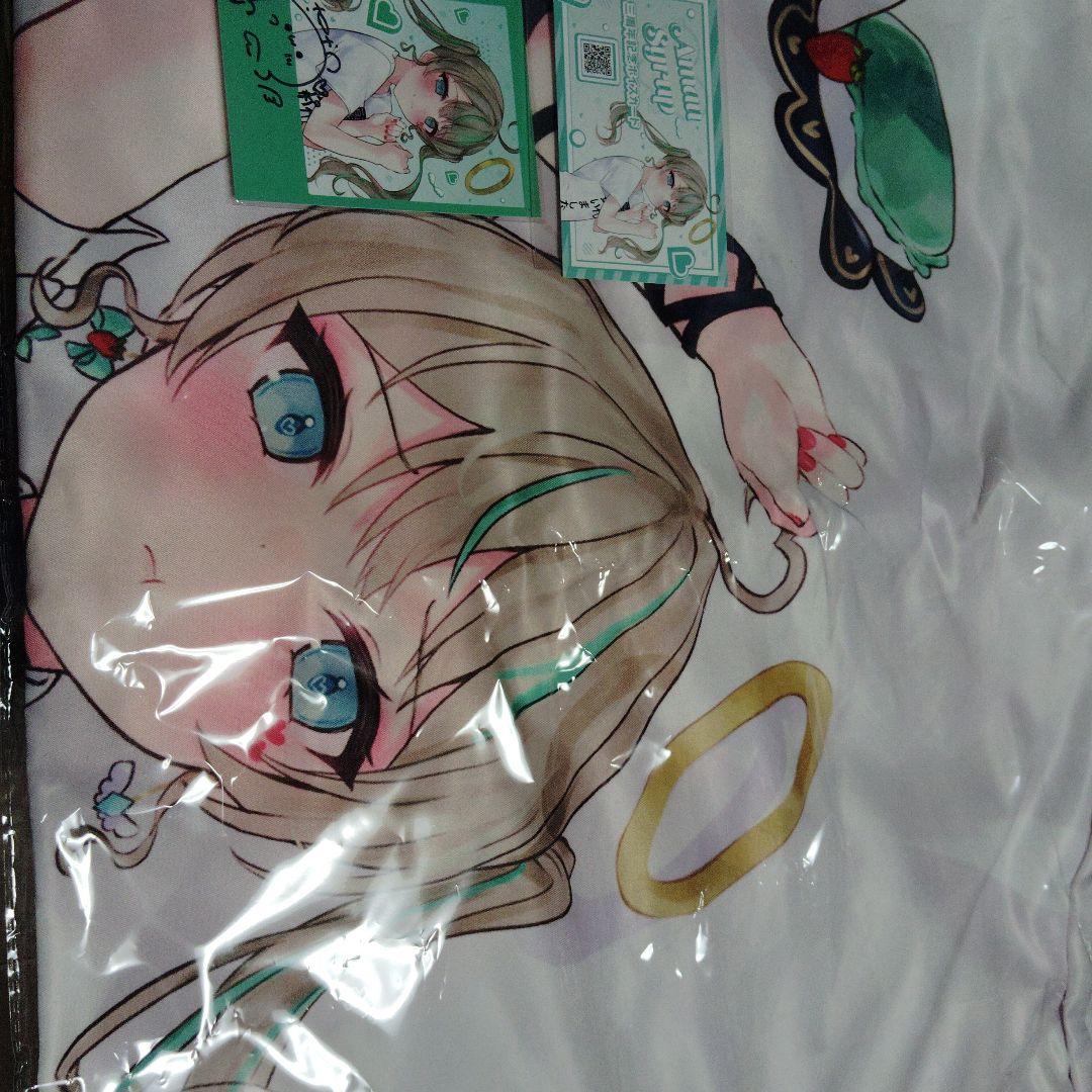 天羽しろっぷ クッションカバー サイン入りカードつき