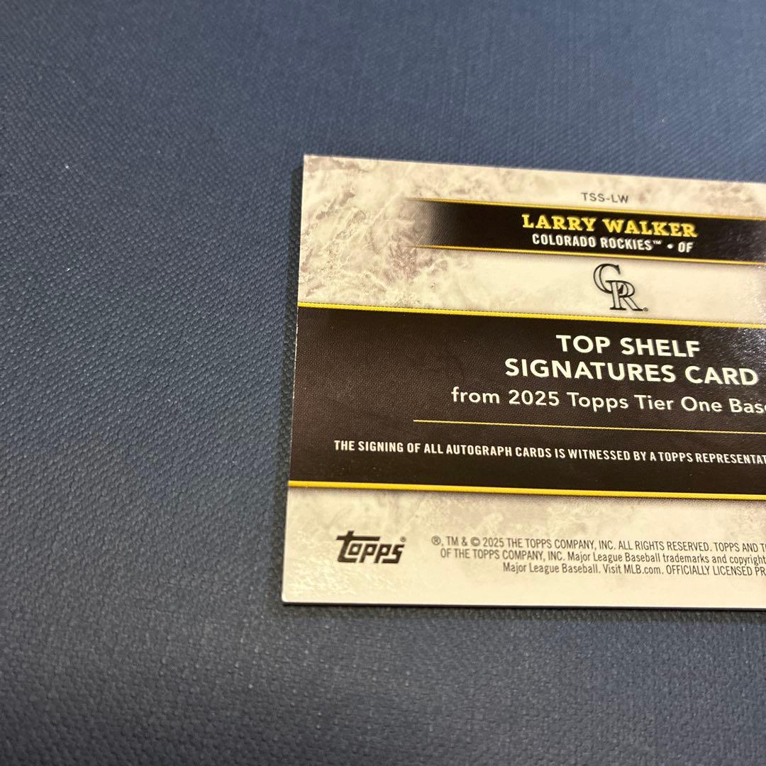 ラリー・ウォーカー Chrome Black Tear1直筆サイン