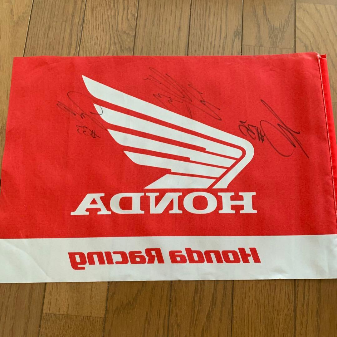 鈴鹿8耐 ホンダHRC 2022優勝チーム旗FLAG直筆サイン入り