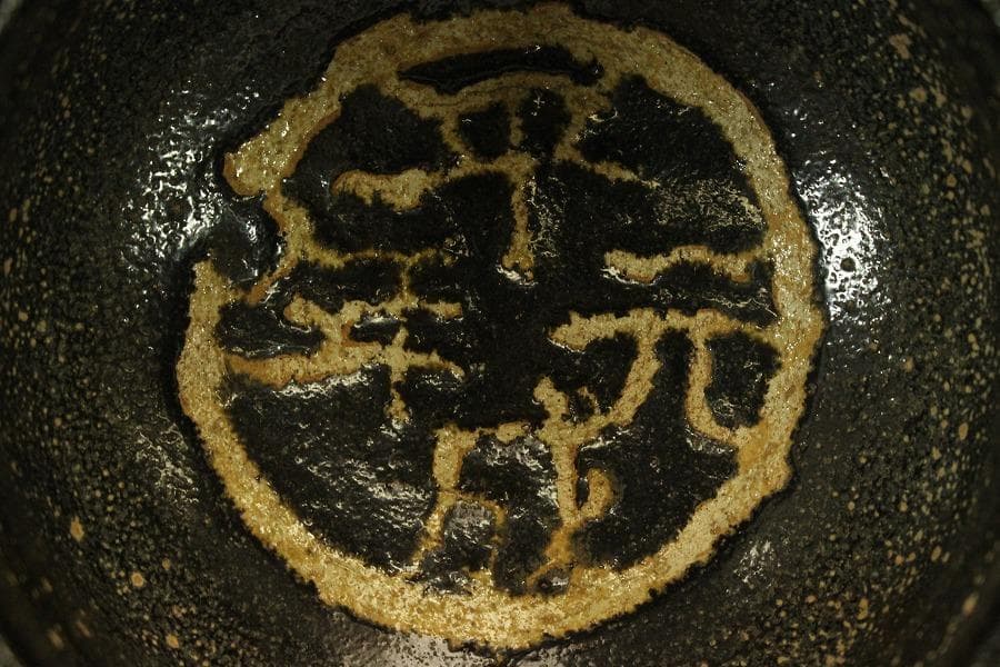 茶道具 黒楽茶碗 九行 在印(LC507) - メルカリ