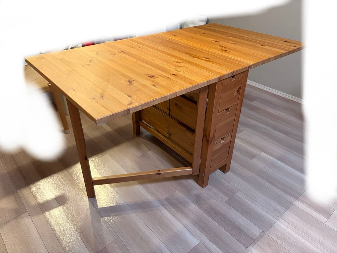 【専用】IKEA 木製折りたたみダイニングテーブル