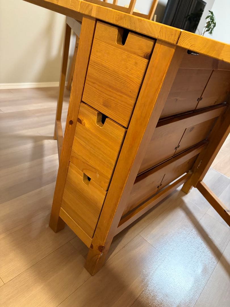 【専用】IKEA 木製折りたたみダイニングテーブル