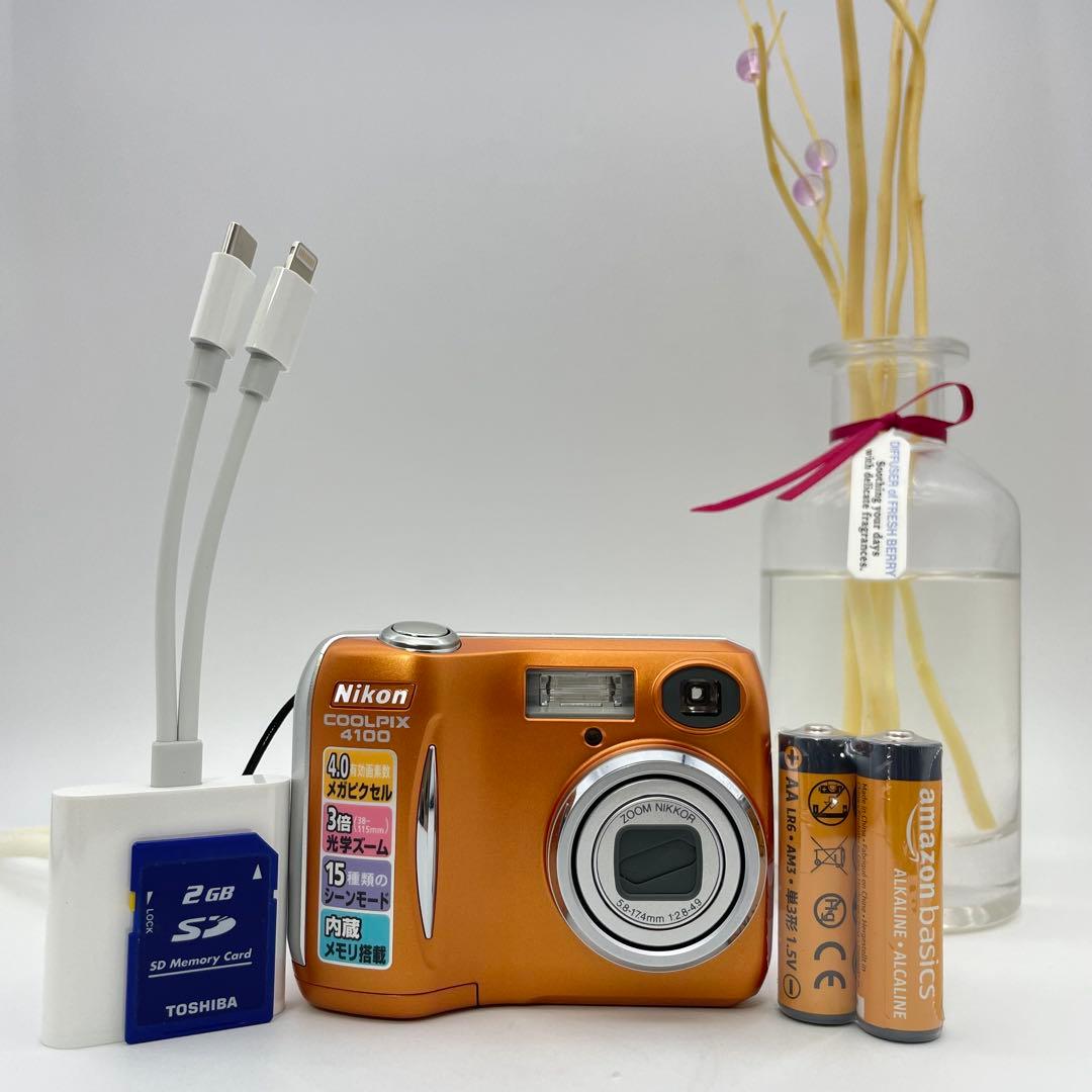 スマホ転送OK✨Nikon coolpix 4100✨動作確認済 単三電池❤️