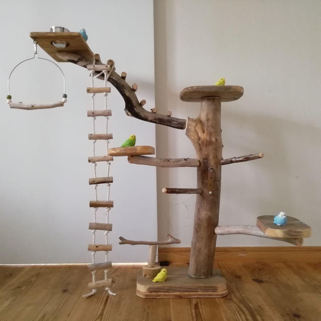 バードアスレチックジム㊻ 天然木 自然木 流木 止まり木 インコ