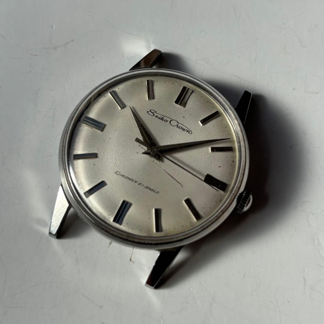 Seiko Crown 手巻き時計 シルバー