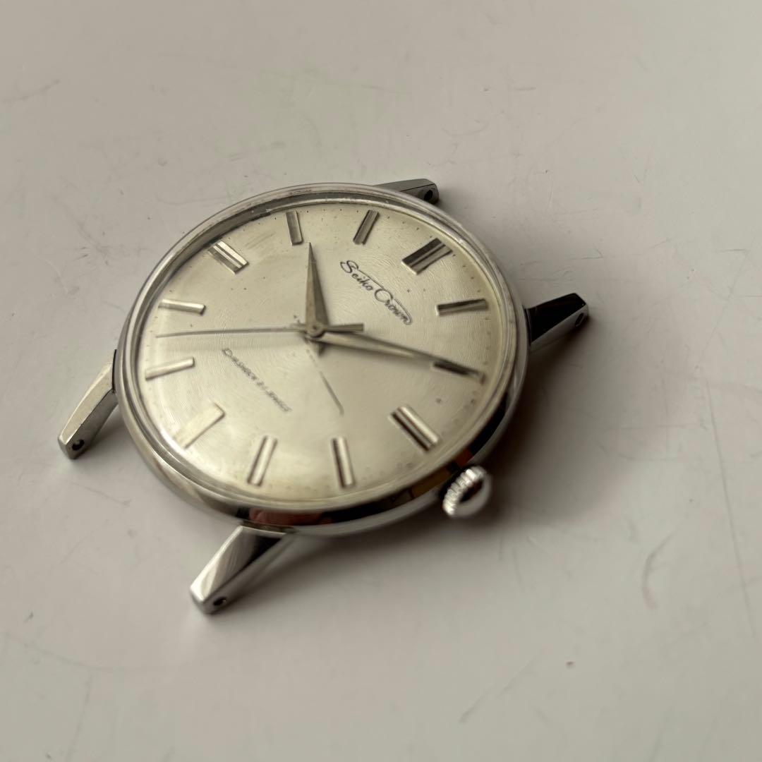 Seiko Crown 手巻き時計 シルバー