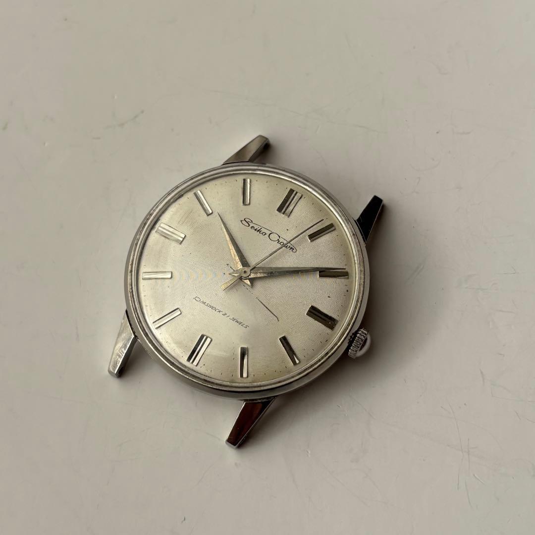 Seiko Crown 手巻き時計 シルバー