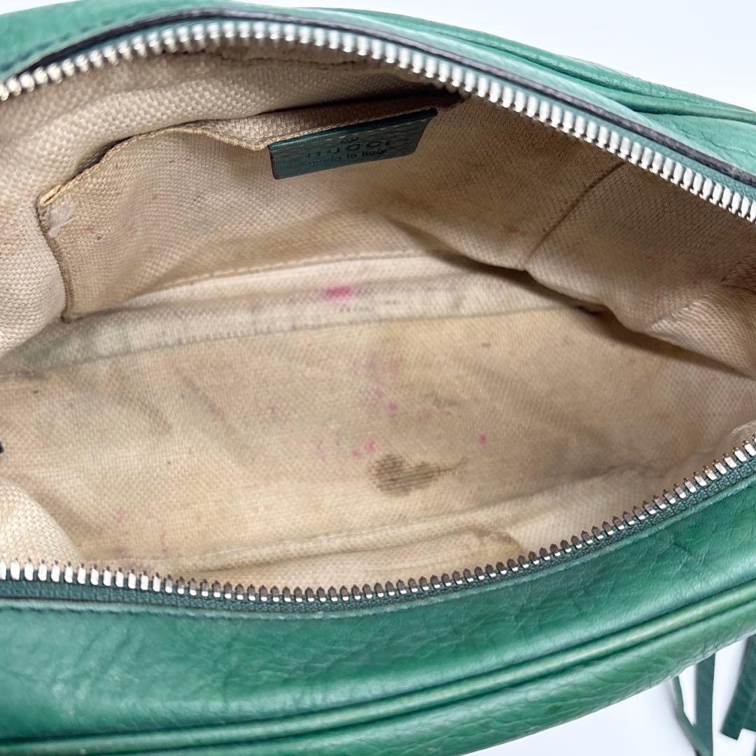 マ*ー様 GUCCI グッチ バッグ ソーホー スモールディスコバッグ グリーン