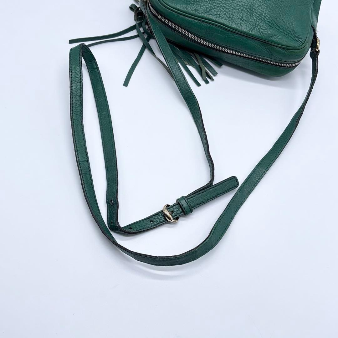 マ*ー様 GUCCI グッチ バッグ ソーホー スモールディスコバッグ グリーン