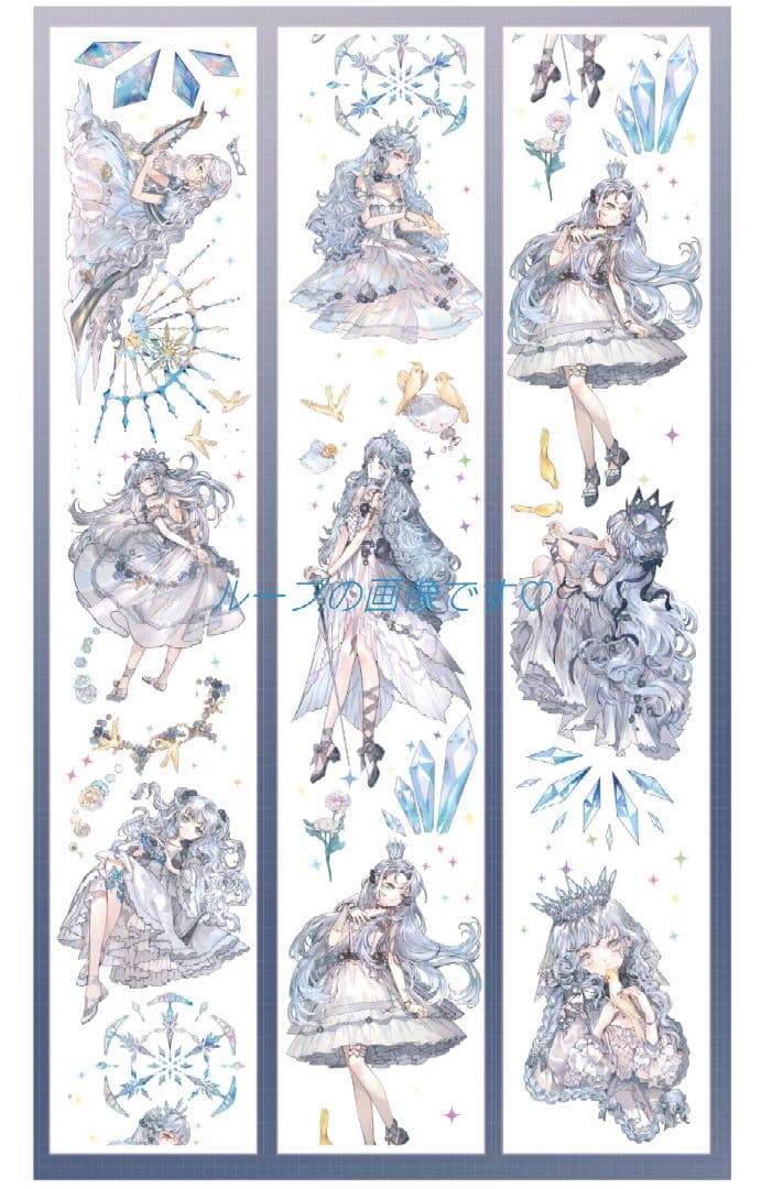 ✩再販✩J202＃冰晶天使(贝壳光)迷雾森林切り売り海外人物マステ女の子