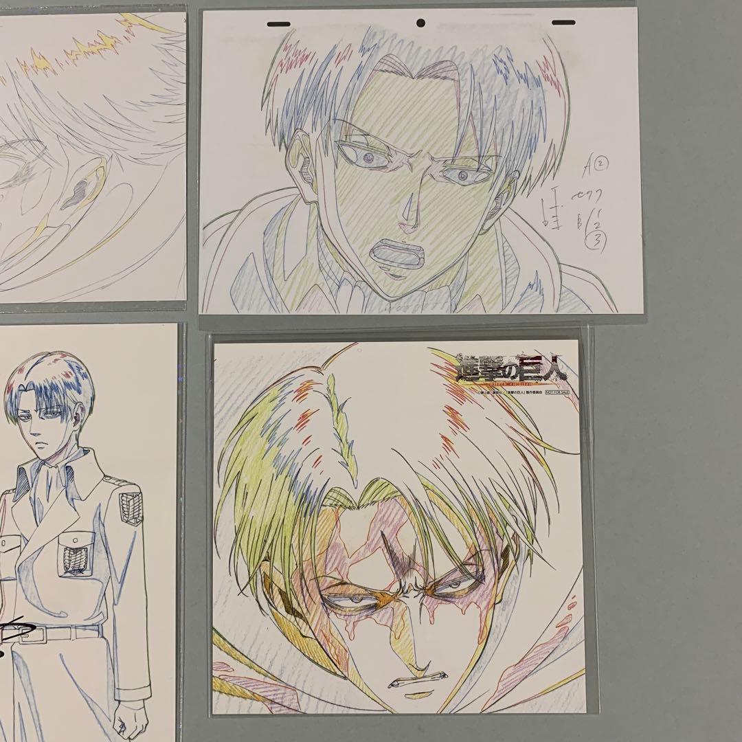 ☆進撃の巨人 リヴァイ 原画カード ポストカード 4点 - メルカリ