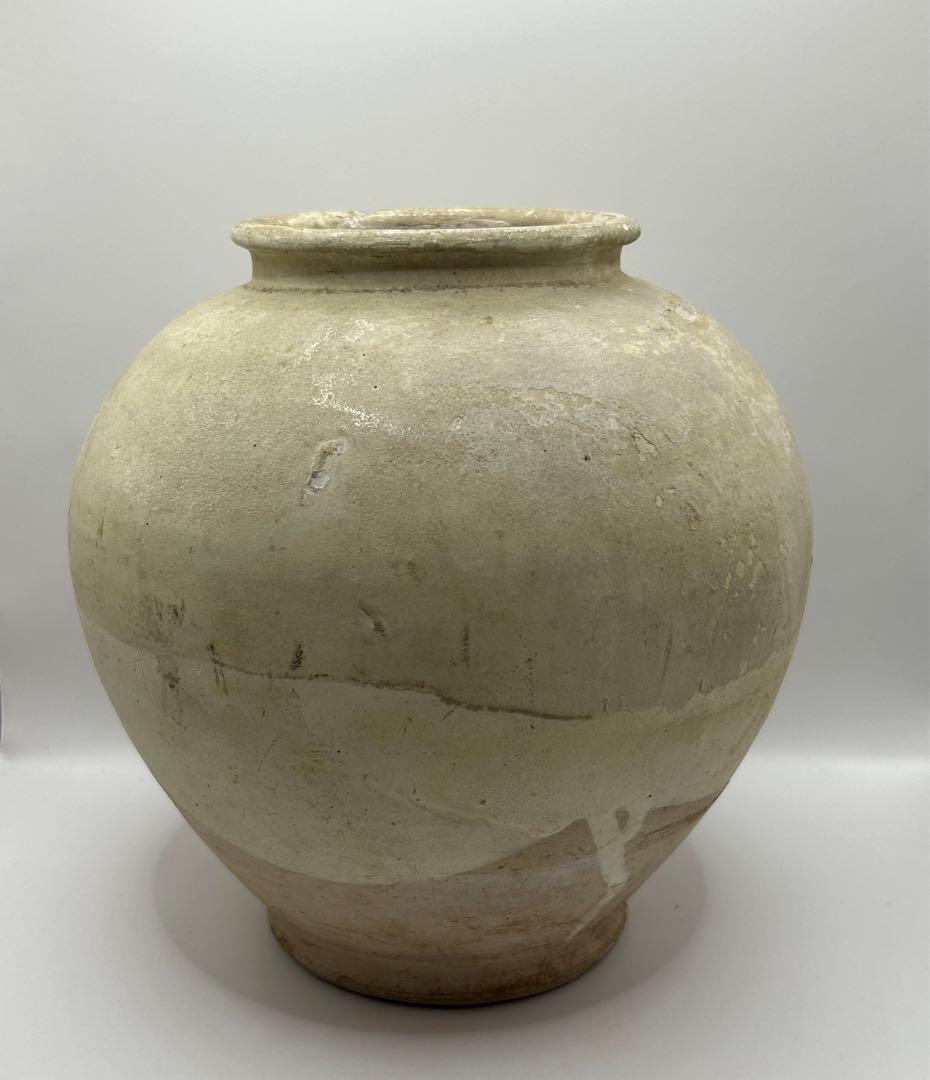超貴重　唐時代　白磁大壺　アンティーク　送料込み0626