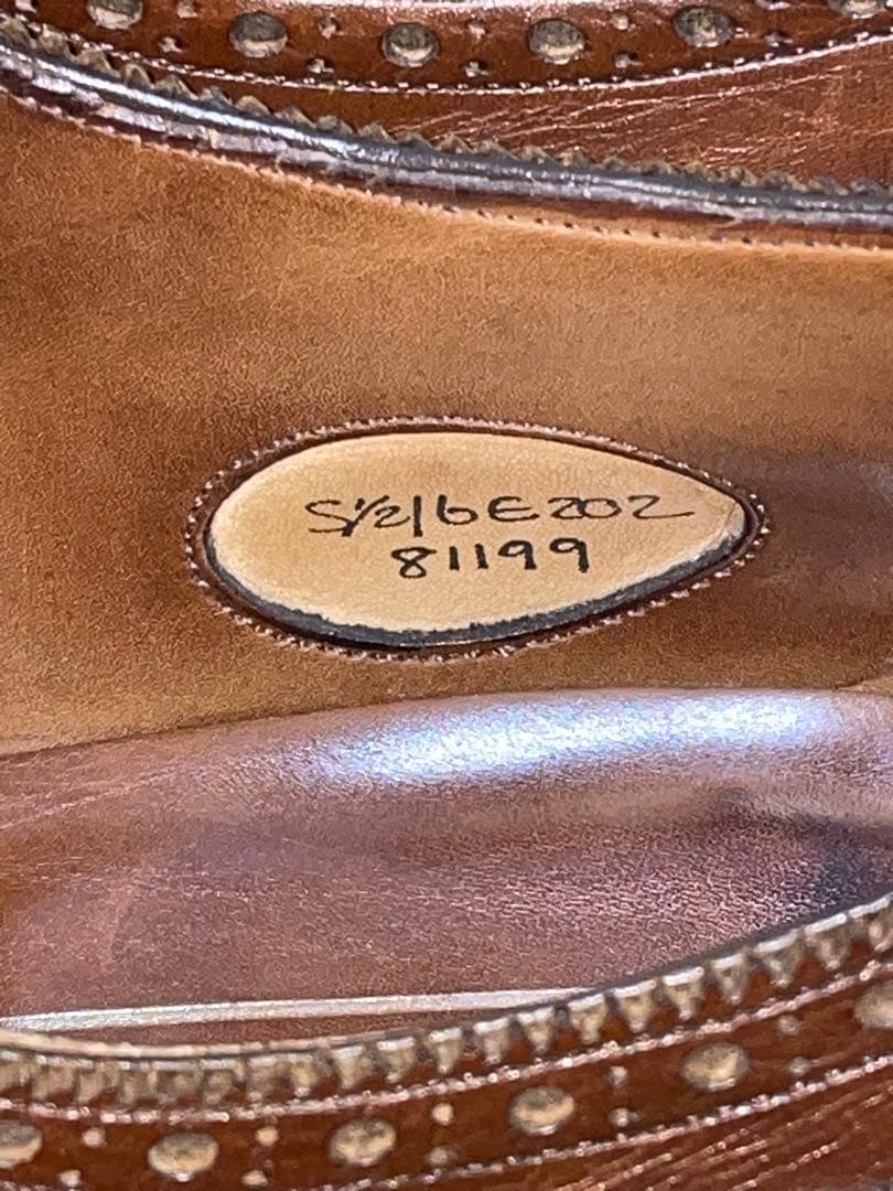 【美品】エドワードグリーン 金枠旧ロゴ ガドガン 5.5E 202ラスト