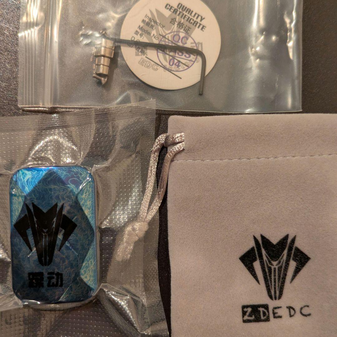「正規品」ZD EDC X4L 音叉スライダー　フィジェットトイ　ストームチタン