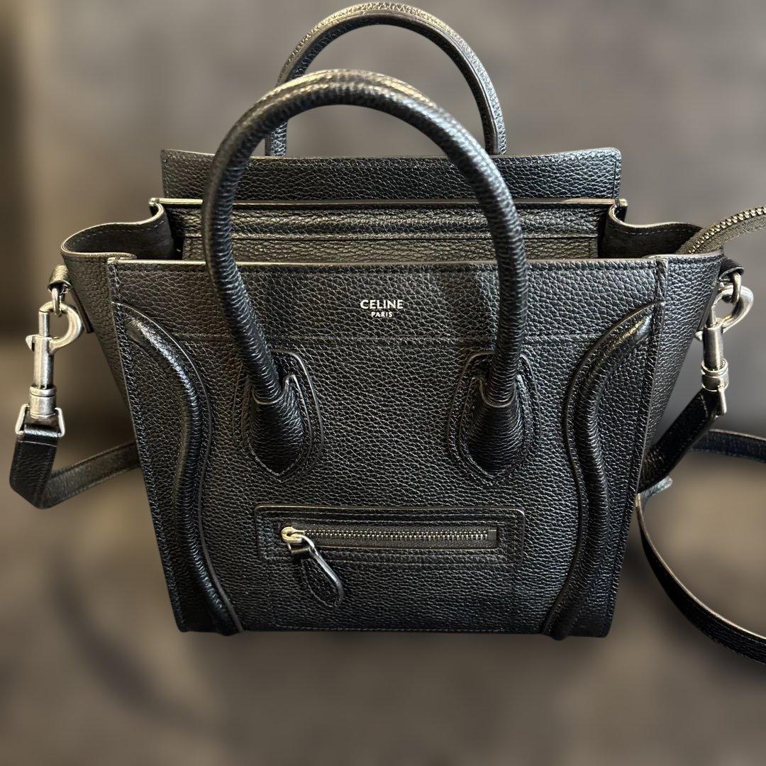 【オークション】CELINE セリーヌ ラゲージナノ ドラムドカーフス