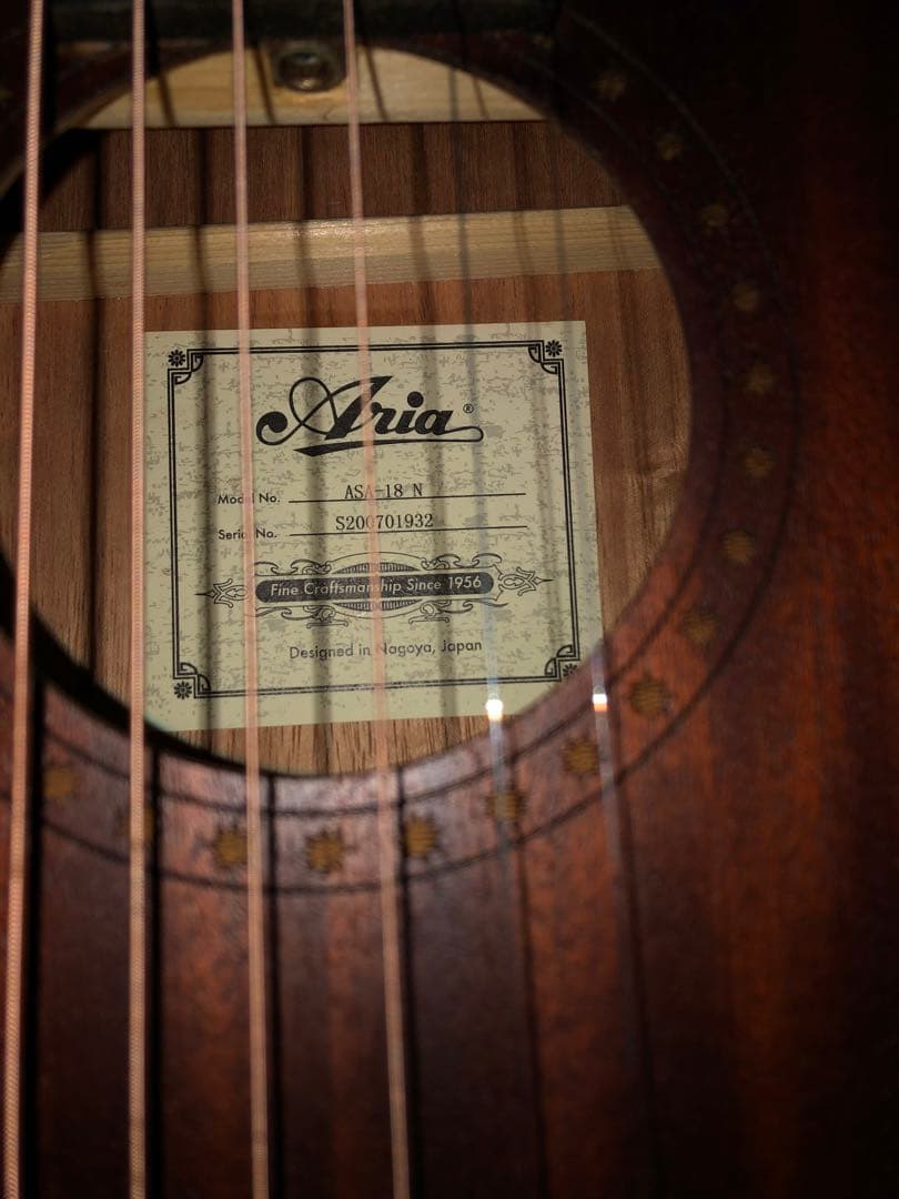 アリアARIA ASA-18N miniギター　ニューヨーカースリムボディタイプ