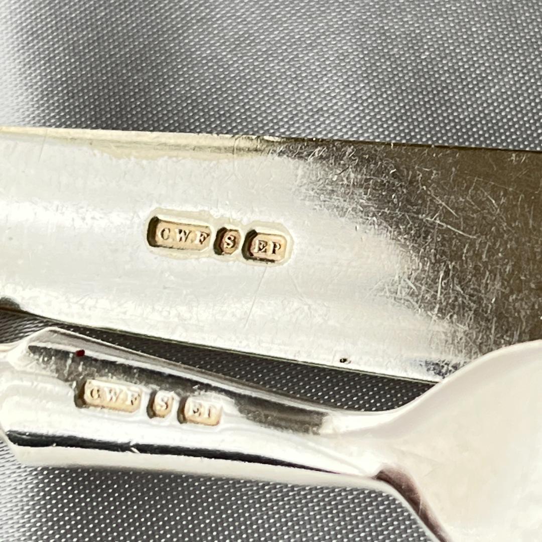 【C W Fletcher & Son 】【白蝶貝】パストリーセット 4本