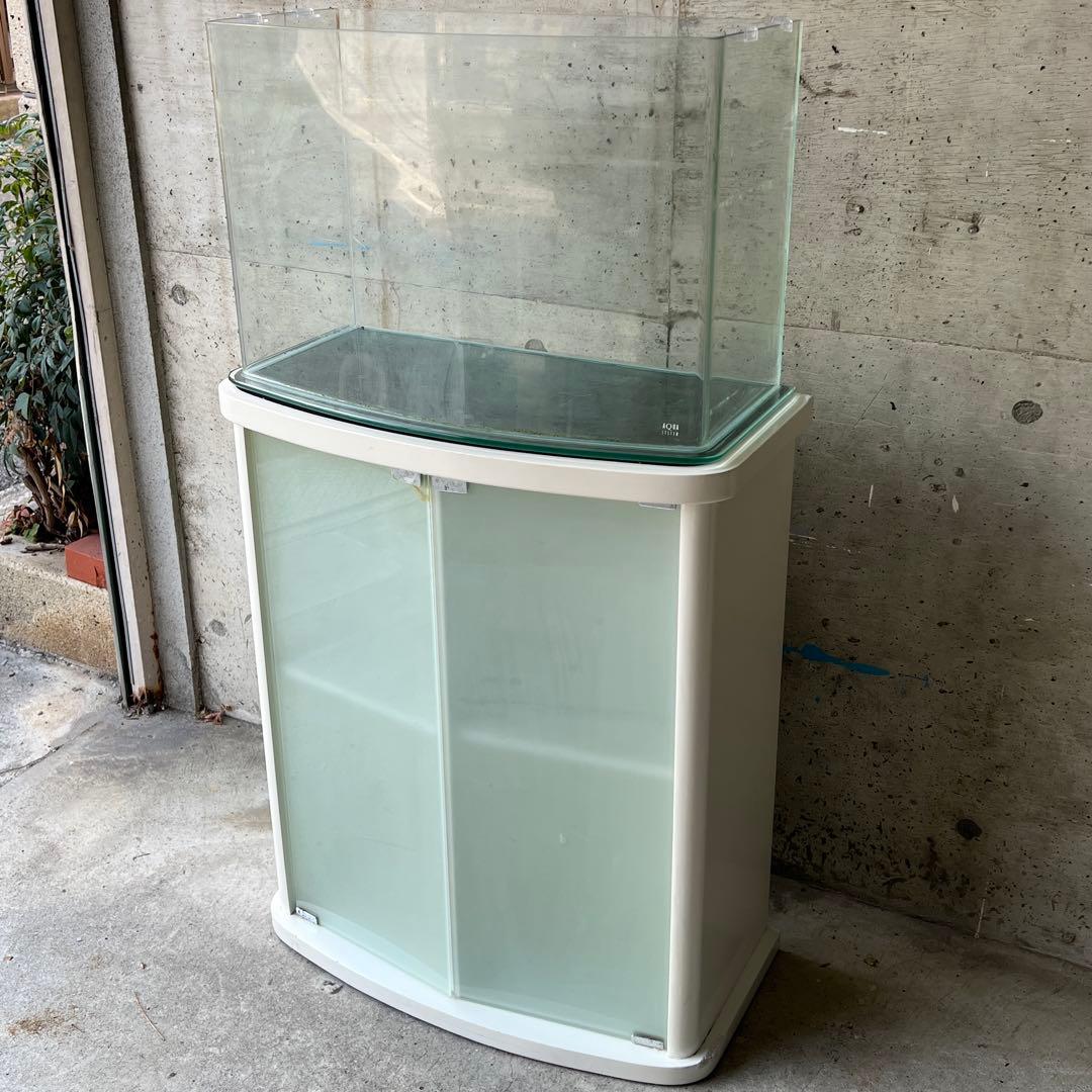 セット・美品】ルノアール600 アクアシステム 60cm曲げガラス水槽