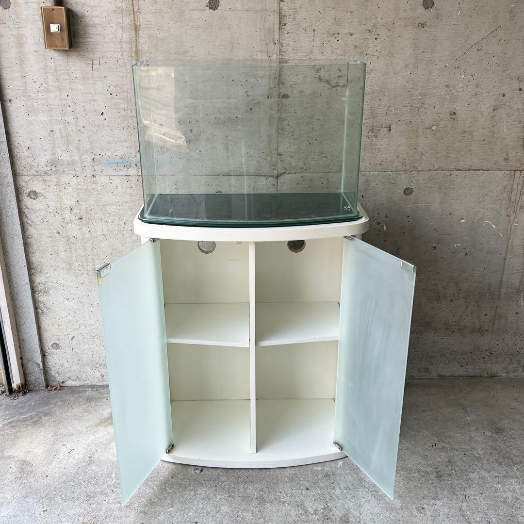 セット・美品】ルノアール600 アクアシステム 60cm曲げガラス水槽