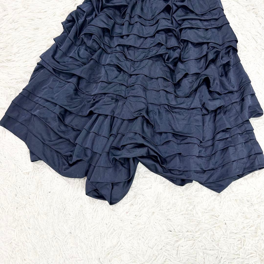 美品 2014 コムデギャルソン コムコム ティアード フリル サルエル ワイド