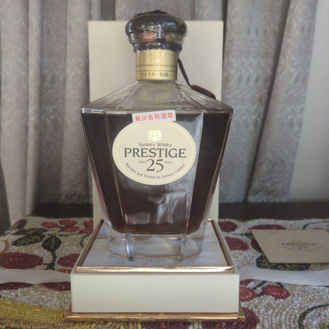 サントリーウイスキー PRESTIGE 25 750ml Suntory Prestige 25 Years Old Blended Japanese Whisky – Mizunara