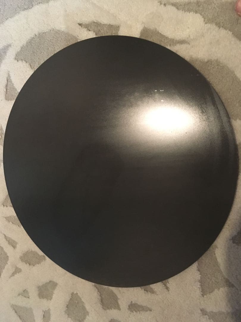 金属ブラシ磨き加工！二枚セット！レストランサイズ！直径40センチ9mm厚