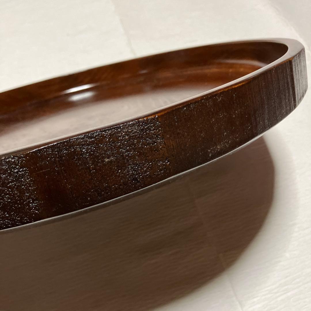 くり抜き　丸盆　2枚セット