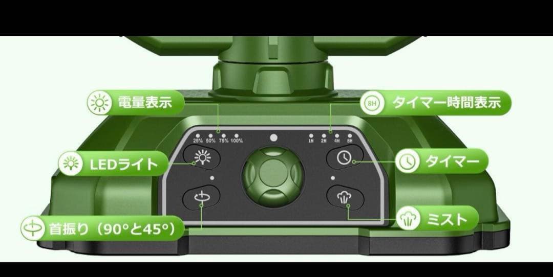 ✨ミストファン扇風機✨キャンプ アウトドアミスト扇風機 サーキュレーター