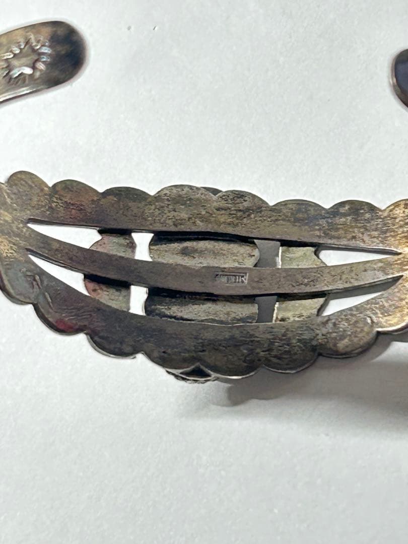 シルバー バングル　ヴィンテージ　navajo インディアンジュエリー