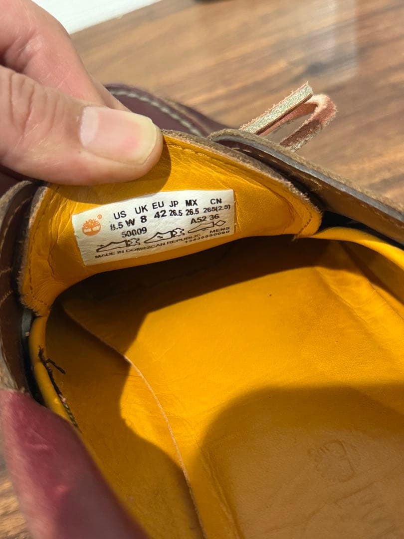 Timberland クラシック　バーガンディ デッキシューズ 革靴