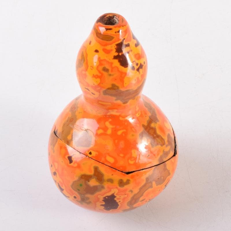 喫煙具　若狭塗　金虫喰塗　莨壷　煙草入　共箱　V　7189