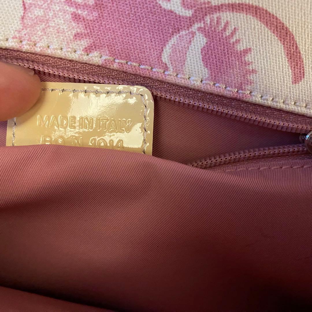 【超希少】ディオール　ピンク　トロッター　ショルダー　BON1014 フラワー