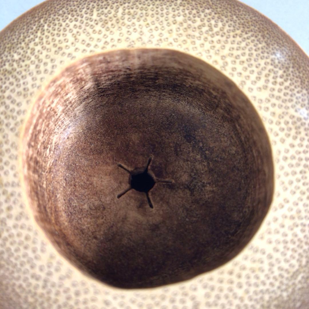 R131 蓋置 一双 『宗秦作』『大徳寺 松長剛山箱書』『竹蓋置』 共