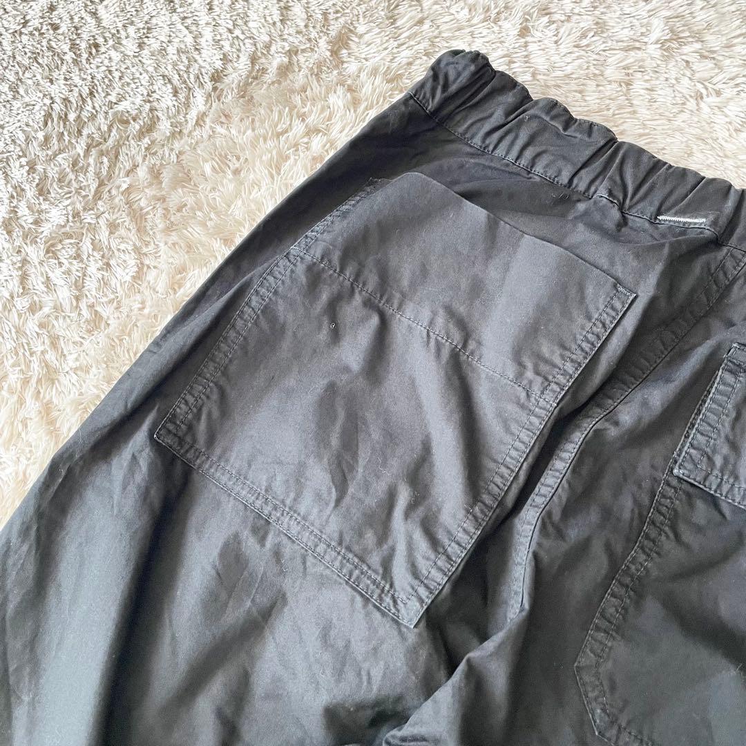 美品 MHL ファインコットンイージーパンツ 1 黒
