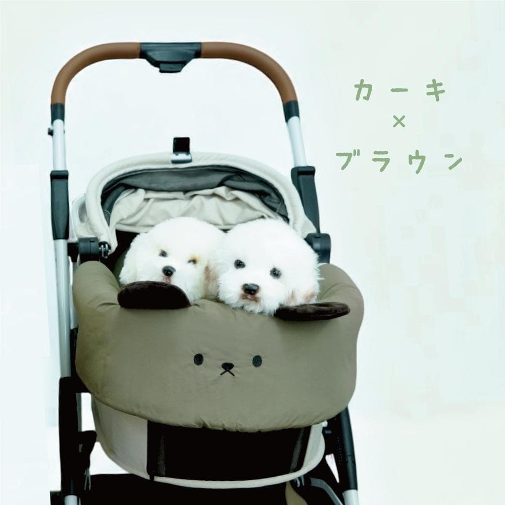 3点セット】カーキブ×ラウン ペットカートクッション あごのせ枕