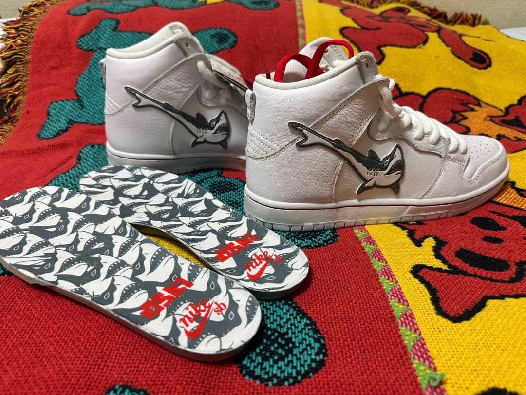 Oski×Nike SB Dunk High GreatWhite Shark
