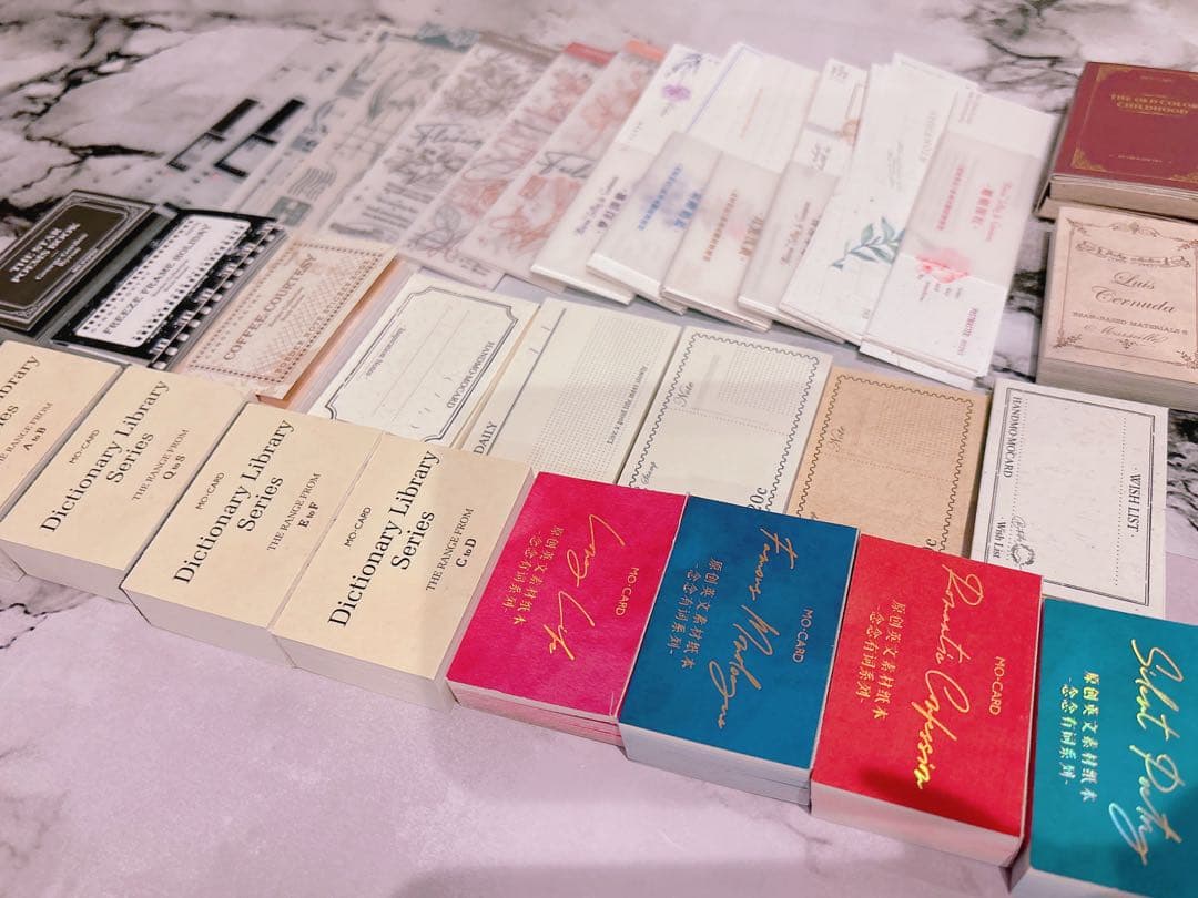 80サイズ】コラージュ素材 紙モノ デザペ まとめ売り⑤