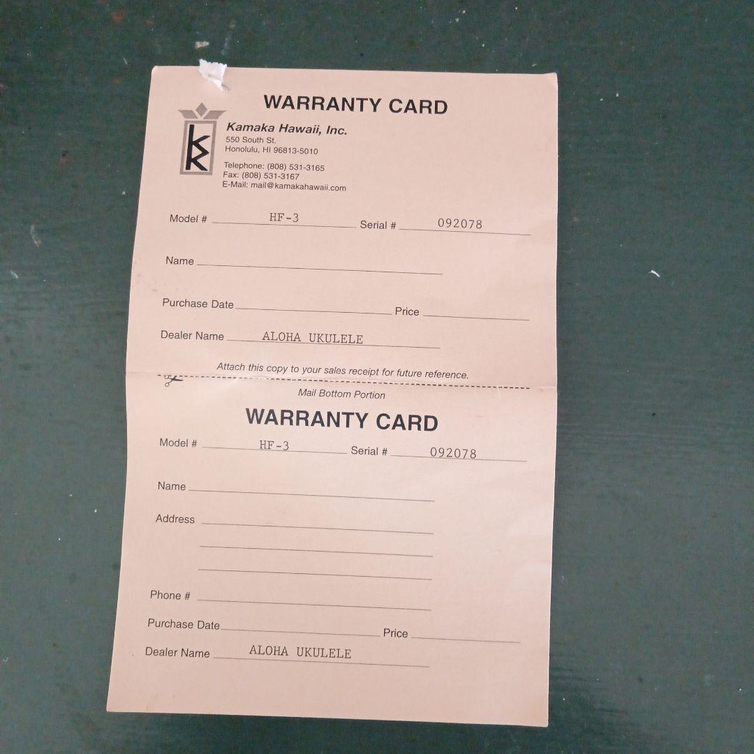 木目が綺麗な　カマカテナーウクレレHF-3